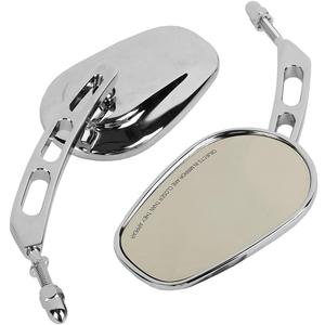 WOWTK Chrome L & R 8mm Rear View Mirrors Fit For Harley FLSTC FXDB Dyna FXDF FLSTF WOWTK Chrome L & R 8mm Rear View Mirrors Fit For Harley FLSTC FXDB Dyna FXDF FLSTF