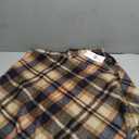 IDEALSANXUN Womens Plaid Wool Skirts Elastic Waist A-Line Pleated Tartan Long Skirts, Large