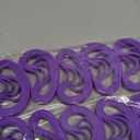 Liliful 50 Pcs Plain Silicone Rubber Bracelets Elastic Rubber Wristbands Blank Colored Bracelet Sports Bands for Stretch Wristband Wrist Bands for Women Men Party Gifts(Purple)