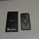 TOCOL Magnetic for 16 pro max Phone case, Upgraded Full Camera Protection, Compatible with Magsafe, 16FT Drop Protection, Translucent Matte Back Bumper Cover for 6.9-Inch, Dark Blue