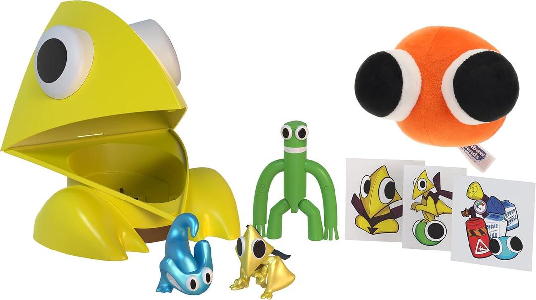 Rainbow Friends Collector Bundle Yellow (Piggy Bank Case w/ 8 Items, Series 1)