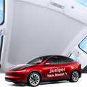 2025 Upgrade Magnetic Sunshade Roof for Tesla Model Y Juniper Accessories, [Never Sag & No Light Leakage] Nano Ice-Crystal Heat Insulation Glass Roof Shade for Model Y Launch 2025 2026-2PCS