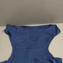 2025 Satin Cap Sleeve Cowl Back Summer Dresses for Women Elegant Ruched Waist Wedding Guest Midi Dress (Medium, Navy)