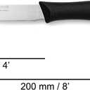 Arcos Serrated Steak Knife Set of 6 Pieces in Stainless Steel. 4 Inch Meat Knives Set with Ergonomic Polypropylene Black Handle. Series Nova