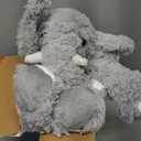 Elephant Weighted Stuffed Animals 5 lbs 16in, Weighted Plush Elephant Stuffed Animal Plushies Gifts for Kids and Adults(Grey)