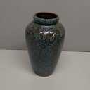 YINUOWEI Unique Ceramic Flower Vase, Modern Home Decor for Living Room, Tables, Shelves & Enterways,11Inch Tall Glaze Blue Vase Gift for Housewarming, Wedding, Birthday