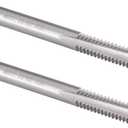 Burkit 2pcs M6 X 1.25 Thread Tap Right Hand, HSS M6 x 1.25 Straight Fluted Machine Tap