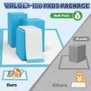 Puppy Pads XL 100 Count, Dog Pee Pads Extra Large, 34"x28" Pee Pads for Dogs, X-Large Disposable Dog Training Pads Super Absorbent & Leak-Proof, Quick-Dry Potty Piddle Pads for Doggy, Cats, Pet Supplies