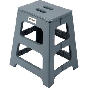 Foldable Bath Shower Safety Chair Seat, 17.7" High Anti-Slip Bench Bath tub Stool for Elderly or Seniors (Blue)