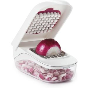 OXO Good Grips Vegetable and Onion Chopper with Easy Pour Opening White