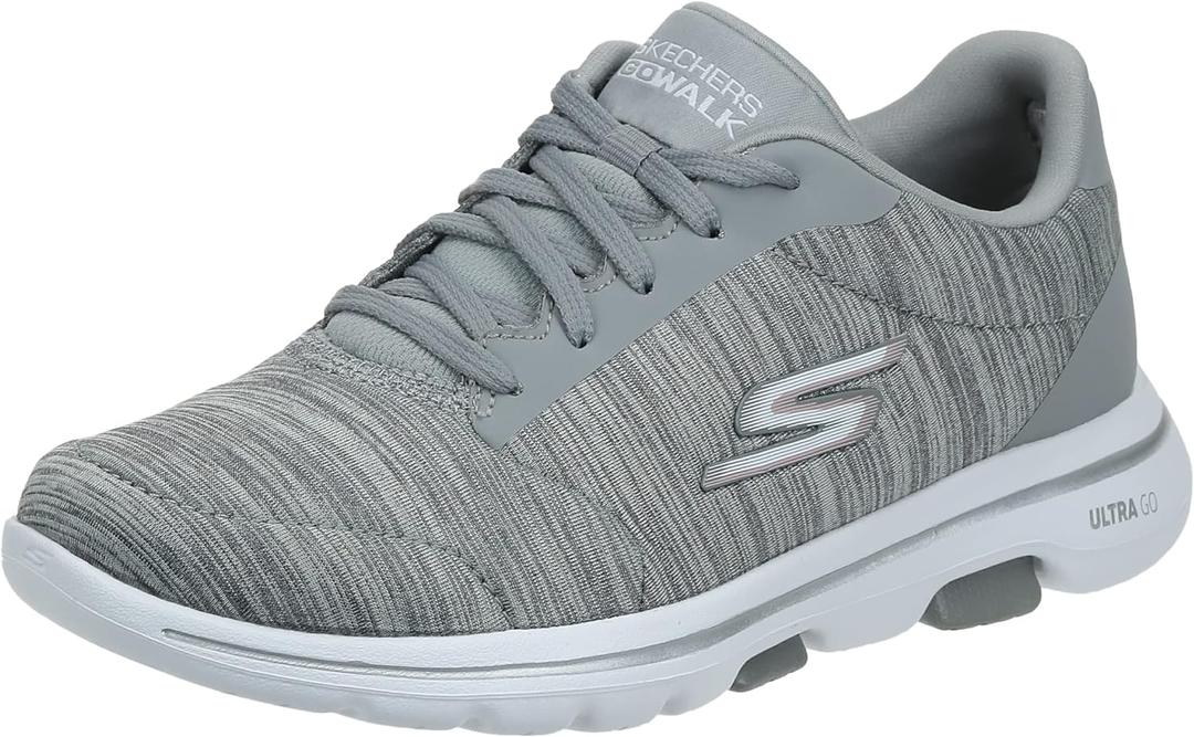Skechers Womens Go Walk 5-True (8, Grey)