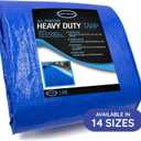 Waterproof Tarps 12x16 - Multi Purpose 5 MIL Tarp - High Durability 12x16 Tarp - Construction, Rain Shelter, Outdoor Cover and Camping Use (5 MIL 12x16)