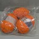 Velvet Chenille Yarn for Crocheting Super Bulky - 3 Skein of 200g/7oz - Ultra Soft Baby Blanket Chunky Plush Yarn for Knitting Amigurumi Crochet Thick Blankets (76.6 yds) (3, Orange)