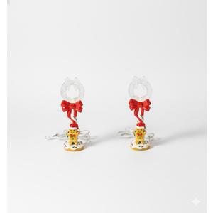 Lighted Christmas Gingerbread Pathway Stakes (Set of 2). Add a whimsical touch to your holiday decor with these adorable Gingerbread Man stakes. 