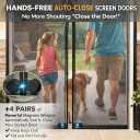 Magnetic Screen Weights for Wind - 4 Pairs Heavy Duty Screen Door Magnets - Each Pair Weighs 3 oz (Total 12) - Silicone Wrapped Outdoor Curtain Weights - Made of Neodymium, up to 10x Stronger Grip