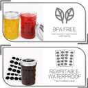 VERONES Mason Jars 8 OZ, Canning Jars Jelly Jars With Regular Lids, Ideal for Jam, Honey, Wedding Favors, Shower Favors, 16 PACK,Extra 16 Lids