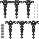 36Pcs 4.45" *2.76" Tee Hinges with Screws Heavy Duty Zinc Alloy T-Strap Hinges Antique Black Decorative Hardware for Barn, Door, Gate, Shed