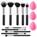 Makeup Brushes Set Gifts for Women: Gifts for Teen Girls Wife Sister 13 Pcs Premium Kit with Foundation Concealer Blush Sponge Professional Beauty Accessories Birthday Christmas Stocking Stuffers
