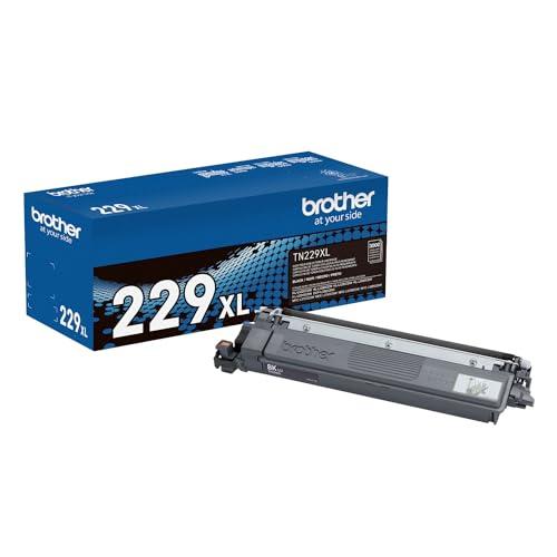 Brother Genuine TN229XLBK Black High Yield Printer Toner Cartridge - Print up to 3,000 Pages(1)