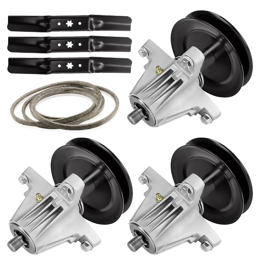 Deck Rebuild Kit for 54" Models Cub Cadet RZT-L54KH Craftsman Z6600, 3 Blade 942-05056 742-05056A, 3 Spindle 618-06978 918-06978, 148 1/4" Belt 954-04329 754-04329