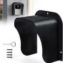 Ring Doorbell Cover Weatherproof, Large Metal Ring Doorbell Protector, Access Control Rain Cover, Outdoor Keypad Cover Protector, Ring Video Doorbell Waterproof Cover, Camera Doorbell Cover Black (1 Pack)