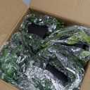 Palonu 4 Pack Faux Artificial Hanging Plants, Fake Potted Greenery with Eucalyptus Vine, Mandala, Pea Pod Leaves & String of Pearls in Pots for Office, Living Room, Bathroom, Indoor & Outdoor Dcor