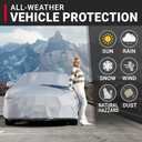 iCarCover Custom Car Cover for 1997-2016 Porsche Boxster Waterproof All Weather Rain Snow UV Sun Hail Protector for Automobiles, Automotive Accessories Full Exterior Indoor Outdoor Car Cover (1-Tone (Solid Gray))