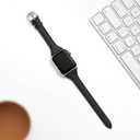 WFEAGL Compatible with Leather Apple Watch Band 41mm 40mm 38mm 42mm(series 11 10) Women, Top Grain Leather Strap Slim & Thin Replacement Wristband for iWatch Bands SE 3 2 1, Series 11 10 9 8 7 6 5 4 3 2 1