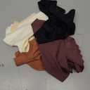 FINETOO Seamless Underwear for Women High Waisted Panties Scalloped Edge Sexy Cheeky Bikini No Show Briefs XXL 5 Pack