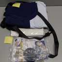 Premium Toddler Airplane Bed - Inflatable Airplane Bed for Toddlers, Plane Baby Mattress for Kids - Blow Up Air Mattress for Child Flight Sleep with Safety Belt, Innovative Valves, No Pump Needed