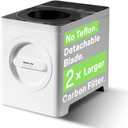 Electric Kitchen Composter with Detachable Blade | 100 oz Countertop Food Waste Recycler | Indoor Compost Bin with 2X Carbon Filter Odor Control, 40 dB Quiet