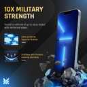 2 x TEMPRTEK+ 2-Pack Screen Protector for iPhone 16e / iPhone 14 / iPhone 13 Pro/iPhone 13  9H Tempered Glass, Anti-Scratch, Anti-Fingerprint, Shatterproof, Clear, Bubble-Free, Easy Installation