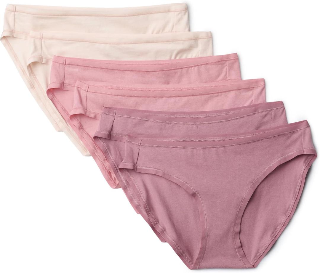 5 x Amazon Essentials Women's Cotton Spandex Bikini Brief Underwear  S