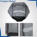 WFLNHB Cloth Driver Side Bottom Seat Cover Gray Replacement for F250 F350 F450 F550 XLT 1999 2000