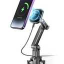 TOPGO Cup Phone Holder Wireless Charger, Magnetic Phone Holder Car Wireless Charger, Fast Charging for iPhone 17/17 Air/17 Pro/17 Pro Max, Galaxy  Black