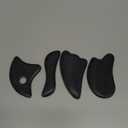 Gua Sha Facial Tools Set of 4 - Large Bian Stone for Face & Body Massage - Glowing Massage Tool & Body Set for Daily Skincare Routine
