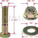 2 Pack 918-04129 Spindle Assembly with 756-04129B Idler Pulley Replaces Cub Cadet 618-04129B, 618-04129, 918-04129B, 918-04129A, 618-04129A for Cub Cadet LT1050 LT1024 SLT1554 50" 54" Deck