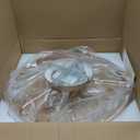 Low Profile Ceiling Fans with Lights and Remote, Stylish 19.7 inches Dimmable Flush Mount Ceiling Fan, Enhancing Room Decor, Stepless Color Temperature Change, and 6 Speeds - Copper Gold