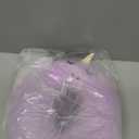 Kids Neck Pillow for Traveling, Unicorn Kids Travel Pillow with Eye Mask, Toddler Travel Essentials for Road Trip Airplane Flight Car Seat, Cute Cartoon Headrest Memory Foam Pillows Gift for Girl Boy (Purple)