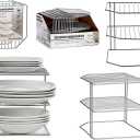 Silver Metal Shelving Unit 2 Pack