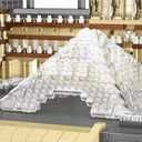 dOvOb Architecture Louvre Micro Building Blocks Set2885PCS - World Famous Architectural Model Toys Gifts for Kid and Adult