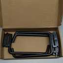 4Pcs E-Track J Hook with Loop Storage Straps | E Track Accessories for Enclosed Trailer for Tie Down Hook for Cables, Garage Storage