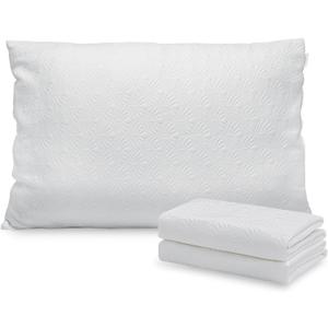 Pillowcases Set of 2 Pillow Covers Queen Size, Soft & Breathable Fabric for Hot Sleepers, Envelope Closure Pillow Covers Decorative Bed Pillow Cases Cooling Polymer-Blend Fabric 20''x28''