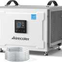 70 Pints Energy Star Commercial Dehumidifier with Pump, Portable Crawl Space Dehumidifiers for Basement and Home, Built-in Remote Control, Auto Defrost | Airecoler Stellar SP10