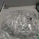 KAQ 115FT 300LED Timer Function Cool White Christmas String Lights, Indoor/Outdoor, Waterproof, 8 Modes, Clear Wire Fairy Tree Lights for Garden Patio Bedroom Christmas Decorations