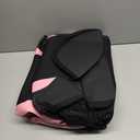 Skechers Memory Foam Car Seat Covers, Air Cool Mesh Thick Seat Covers, Car Seat Covers Front Seats Airbag Compatible, Automotive Comfort Protection for Most Cars, Vans, Trucks, SUVs, Black/Pink