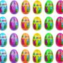 24 Pack Prefilled Easter Eggs with Easter Bunny Slow Rising Squishy Toys Inside Toys for Kids Girls Boys Easter Basket Stuffers Gifts Party Favors