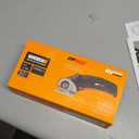 Worx Zipsnip Cordless Electric Scissors, Rechargeable Cardboard Box Cutter, 4V Powerful Fabric Scissors with 2 Safety Blades & Storage Bag WX082L.2