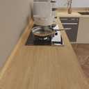 Light Wood Contact Paper Peel and Stick Wood Wallpaper Self-Adhesive Removable Wooden Grain Vinyl Wrap Furniture Decorative Sticker for Kitchen Countertop Cabinet Table 48x197 inch Matte Thick