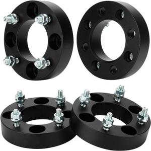 1inch 4X110 ATV Wheel Spacers 76mm Bore Wheel Adapters with 10x1.25 Studs Fit for Bombardier DS250 Quest Traxter, for Honda ATC TRX, for Kawasaki KFX KLF KVF, Fit for Suzuki LT, for Yamaha YFB YFM YXR